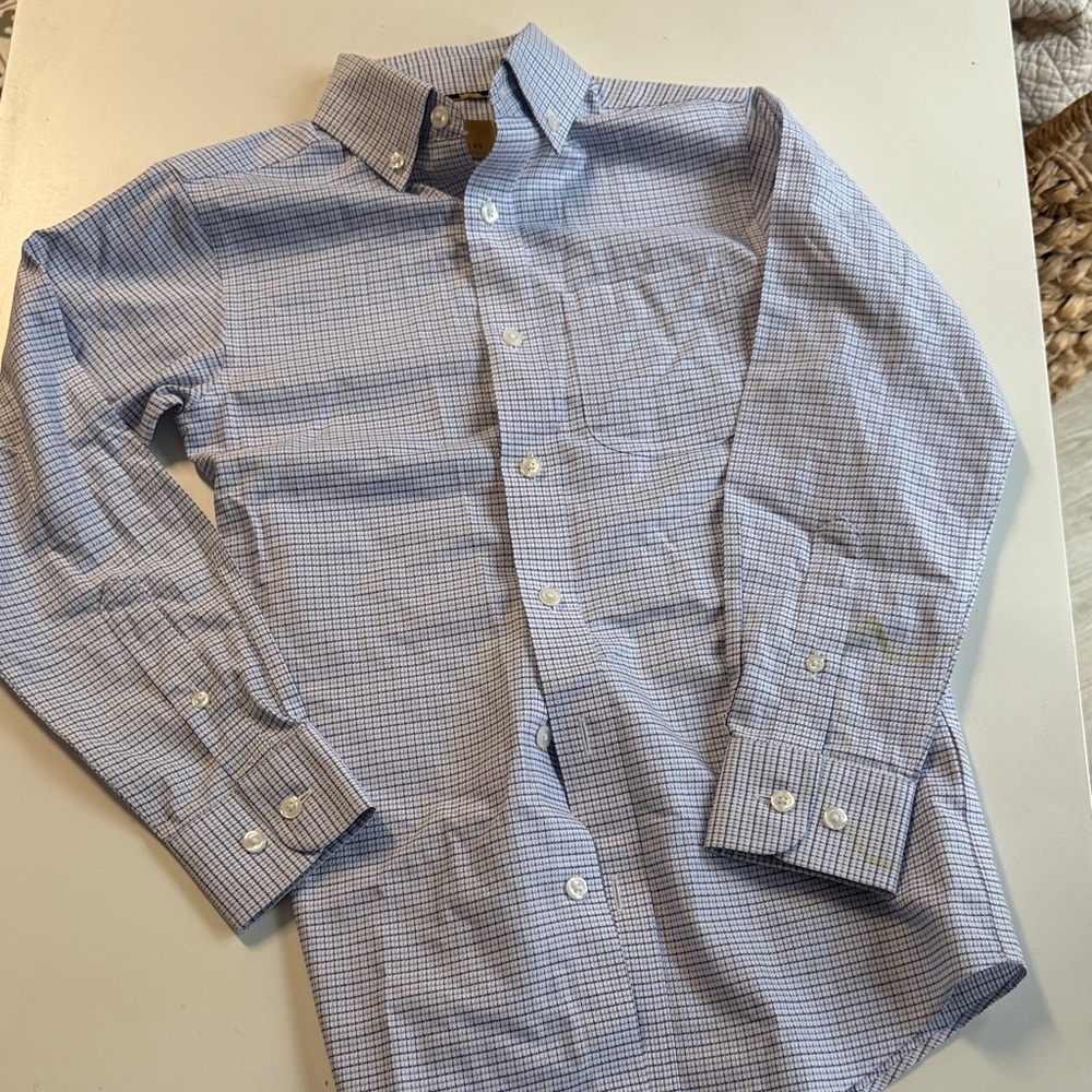 Class Club Light Blue Checkered Dress Shirt